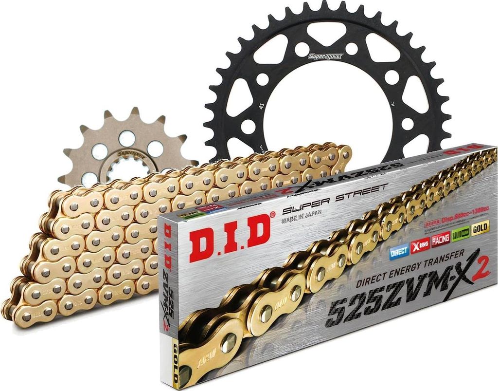 DID Kit Stahl Kompatibel mit Honda CBF500 04-08/CBF500 ABS 04-08 15-41-116 DID525ZVM-X2 (G&G) Endlos