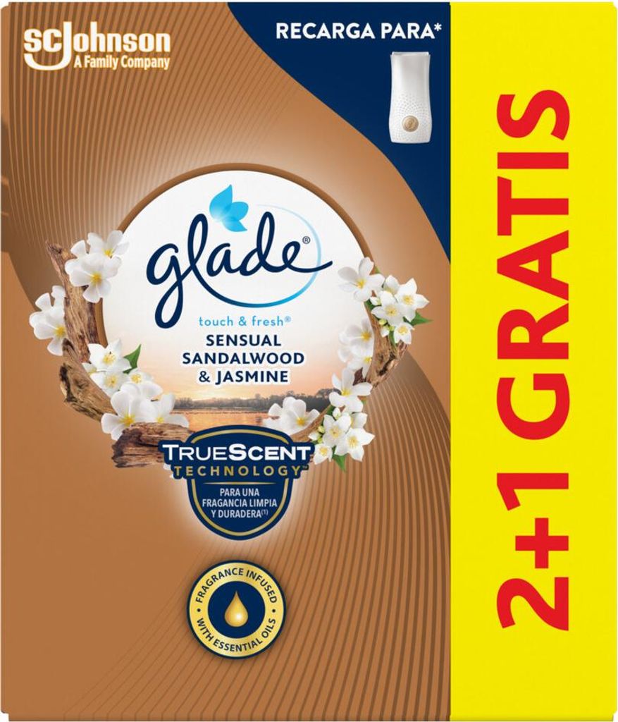 Glade - Touch & Fresh - Sinnliches Sandelholz-Jasmin - 10 ml - 1 Stück