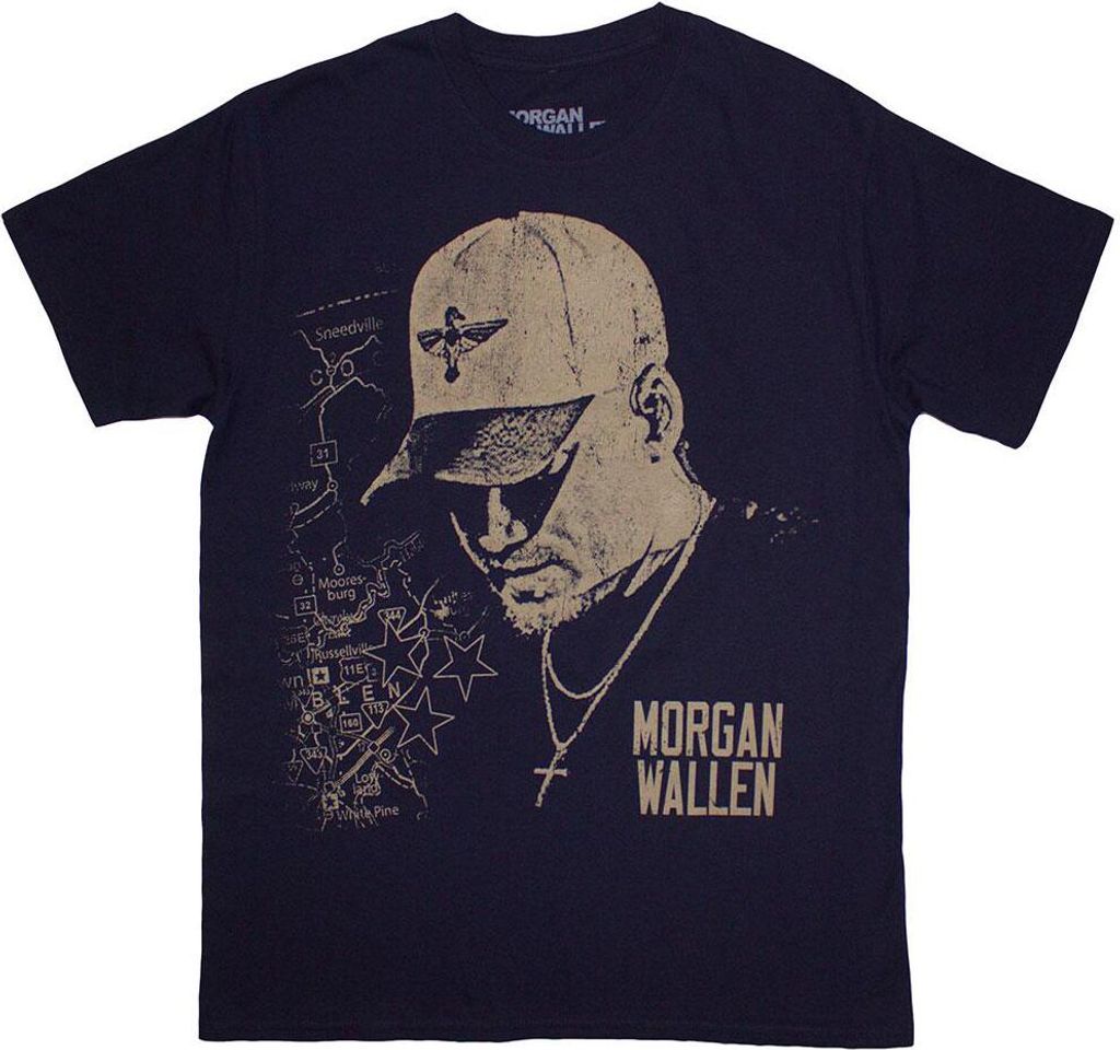 Morgan Wallen - "Cap" T-Shirt für Herren/Damen Uni RO12045 Produktbild 