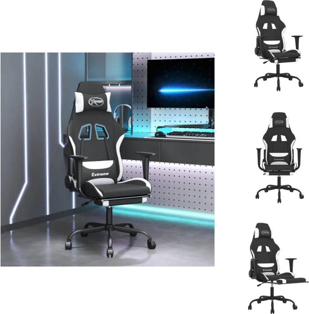 Sedia Gaming Economica vidaXL | Massaggio e Poggiapiedi - Miglior Prezzo