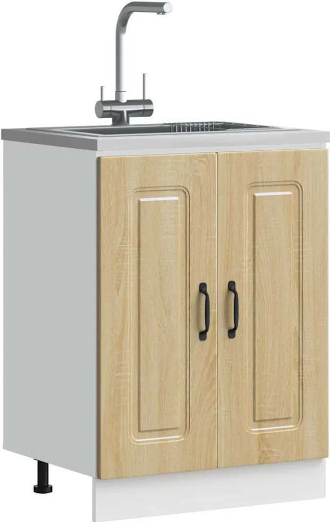 Base Lavello 60x46 cm Kalmar Rovere Sonoma | BEI CLORIS Arredo Cucina
