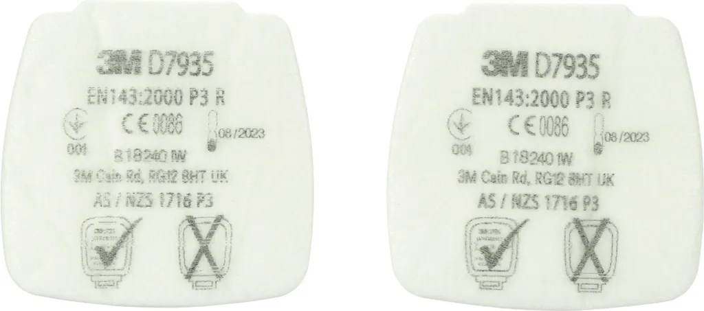 3M Secure Click D7935 Filtre à particules P3 R - Pack de 4 pièces d'origine