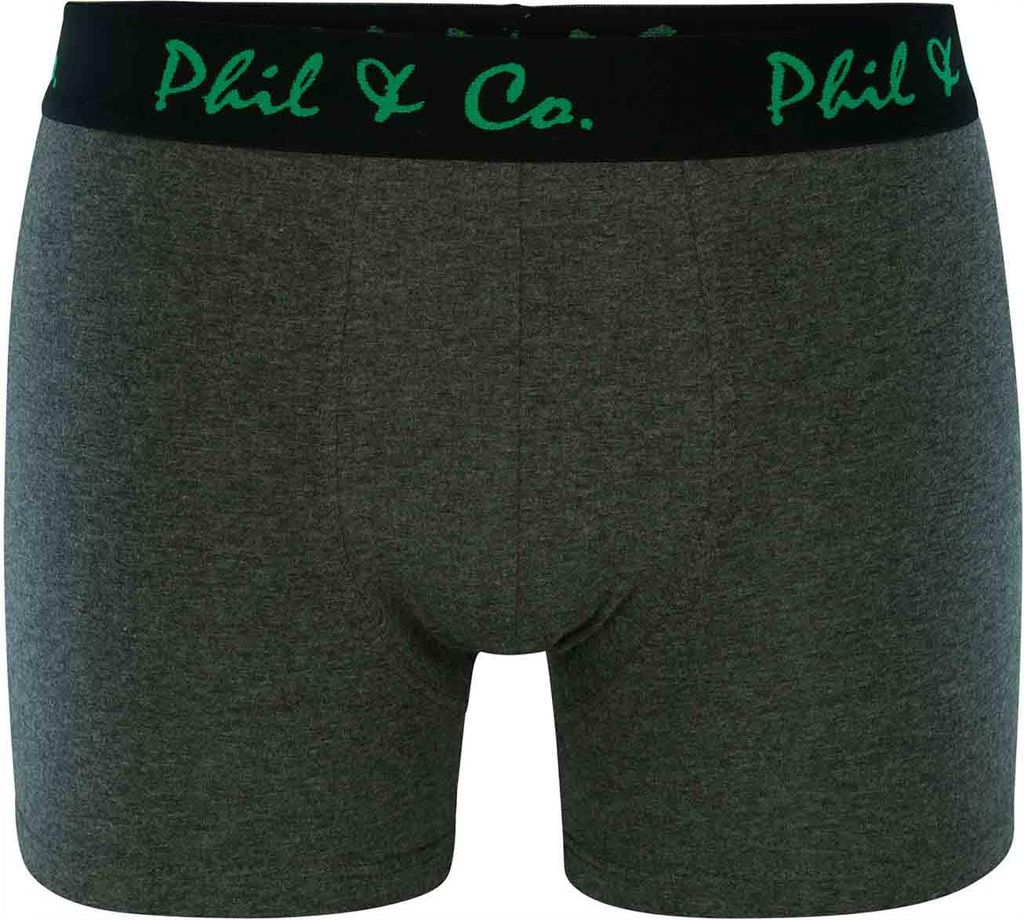Phil & Co. Berlin Herren Retro Pants 6-Pack Jersey - grün-anthrazit - Größe XXL