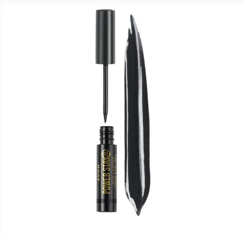 AVON Power Stay Flüssiger Eyeliner Blackest Black