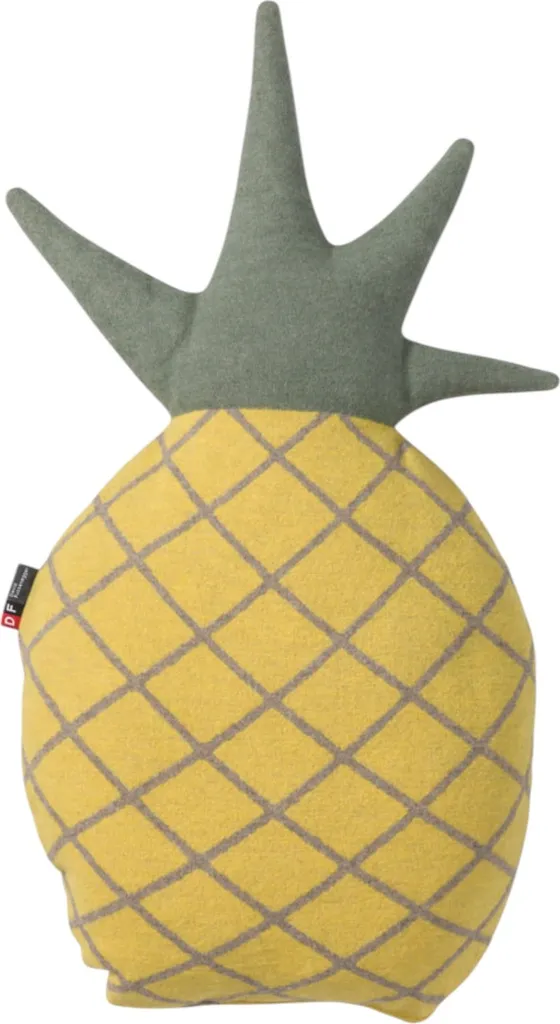 Coussin Lombaire Ananas Jaune 32x70 cm : Confort et Déco David Fussen