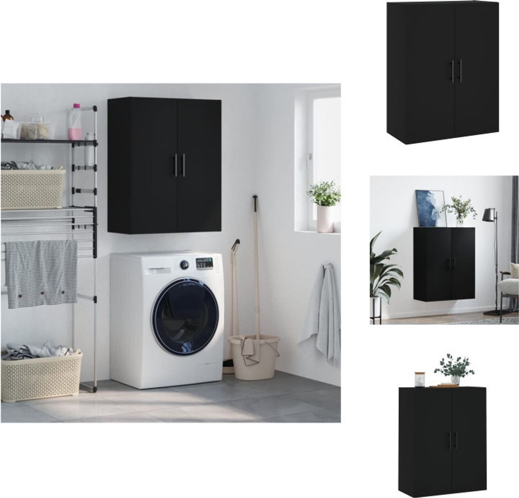 vidaXL Wandschrank Schwarz 69,5x34x90 cm - Sideboards