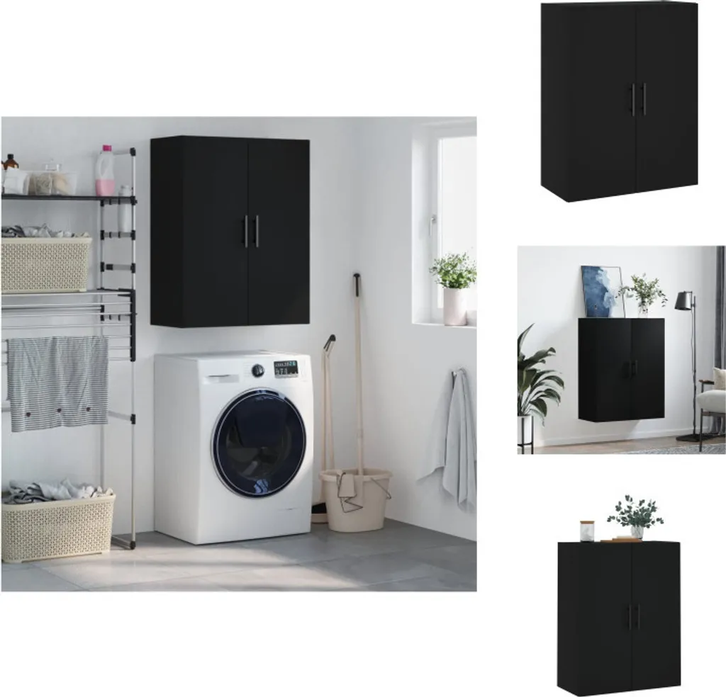 Désencombrez votre sol avec l'armoire murale noire 90 cm - Gain de place