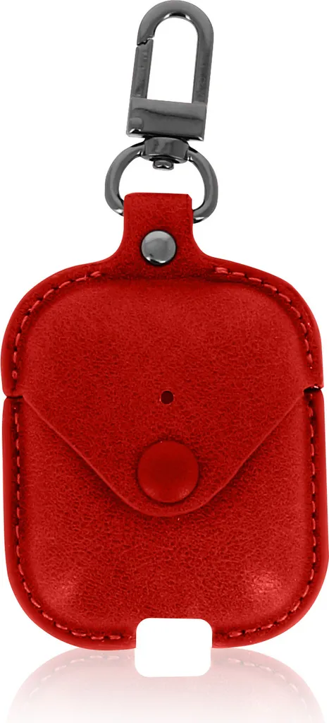 Cover AirPods 1 Rosso Pelle Devia Cowboy - Protezione con Gancio