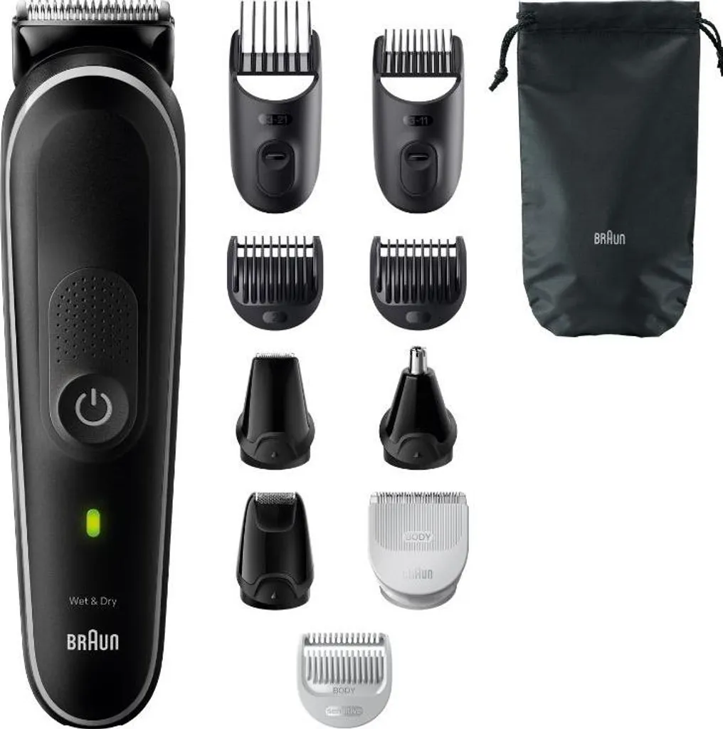 Tondeuse barbe et cheveux Braun MGK5440 - Soin complet corps 10-en-1