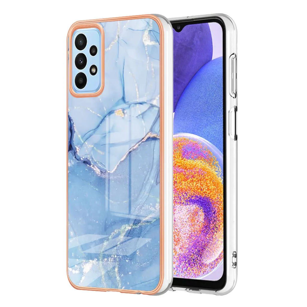 Cover Blu Fantasia Samsung A13 4G - Custodia Silicone Sottile Antiurto