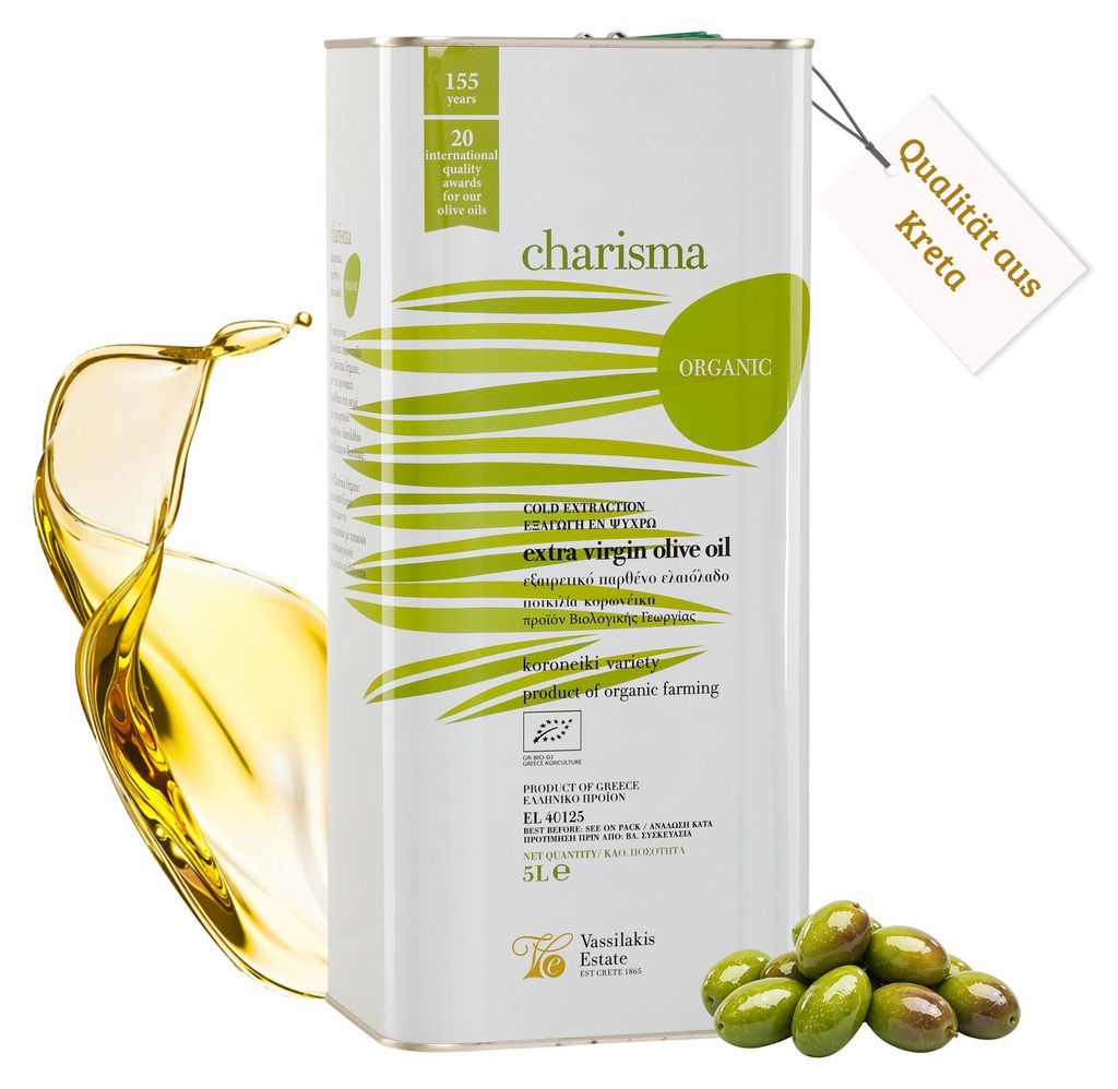VASSILAKIS ESTATE 08538 - Charisma Organic Natives Olivenöl Produktbild 
