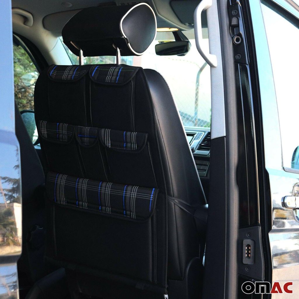 Autositz Organizer Rucksitztasche Organizer mit Tasche für VW T5 2003-2015 Blau