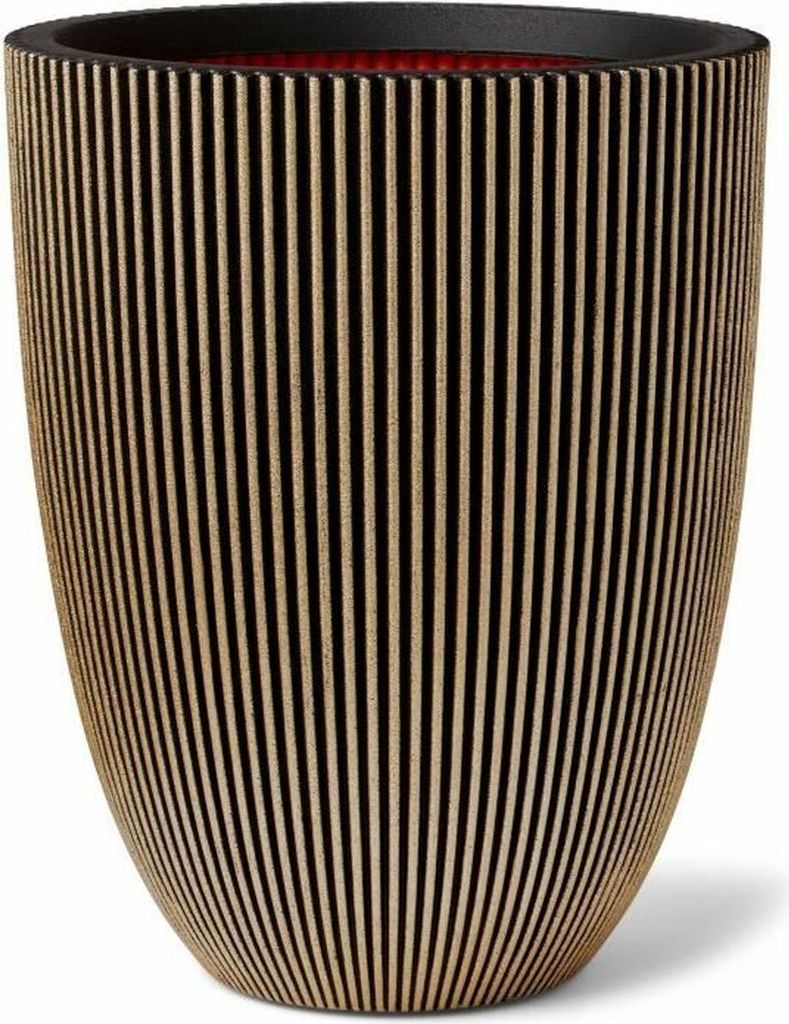Capi Vase Groove Elegant 46x58 cm Schwarz und Golden Produktbild 6