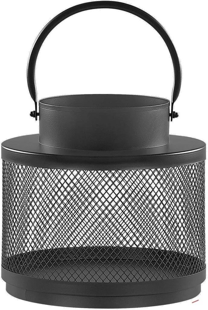 BELIANI Lanterne en métal noir 24 cm style industriel pour bougies