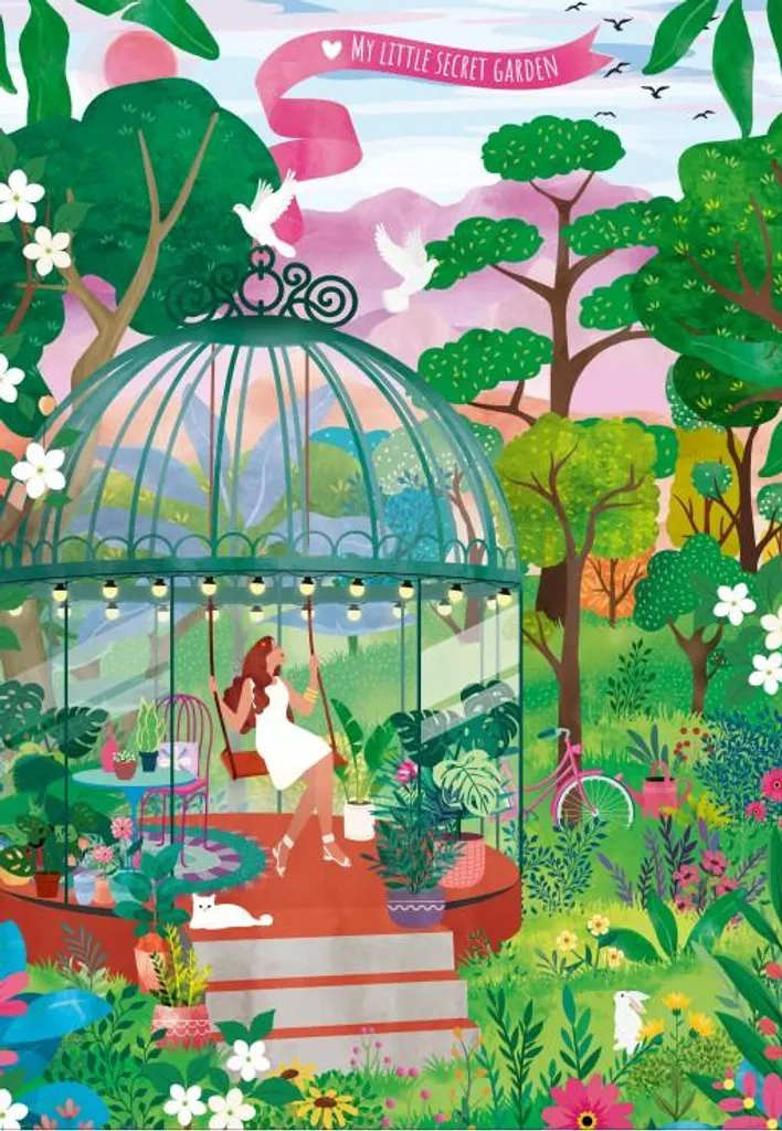 Puzzle 1000 pièces Mon petit jardin secret Pieces & Peace - Jeu adulte