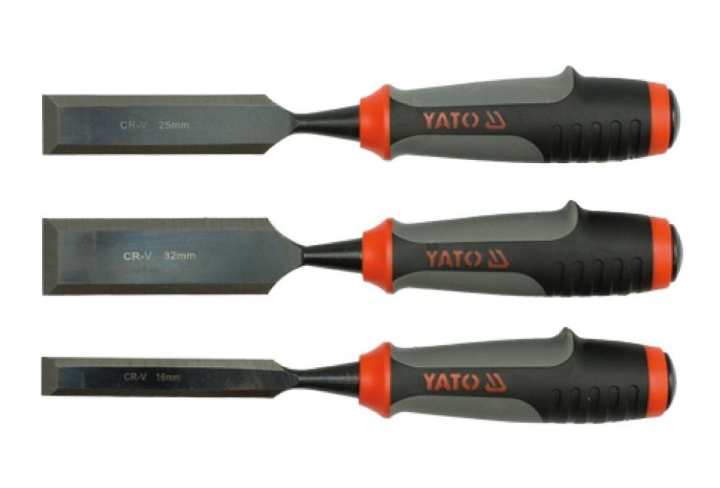 Yato YT-6280, Sada dlát, Chrom Vanadová ocel, Černá, Šedá, Obrázek produktu 