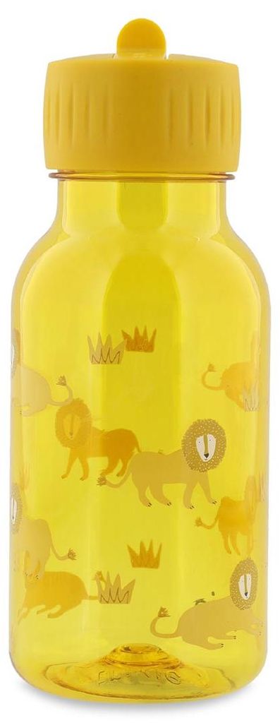 Trixie Trinkflasche für Kinder - Tritan Wasserflasche Lively Lion 350ml - auslaufsicher