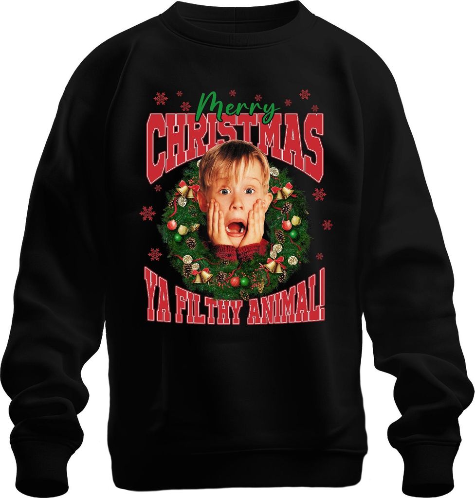 Produktbild von Merry Christmas Ya Filthy Animal - Herren - Film Xmas Kevin Heim