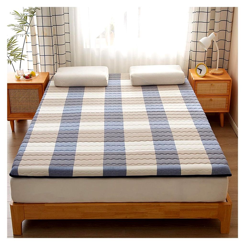 Japanische Futonmatratze, faltbare Bodenmatte, atmungsaktive Rattan-Isomatte, multifunktionale doppelseitige Memory Foam-Matratze, Ice-Rattan-Matra...