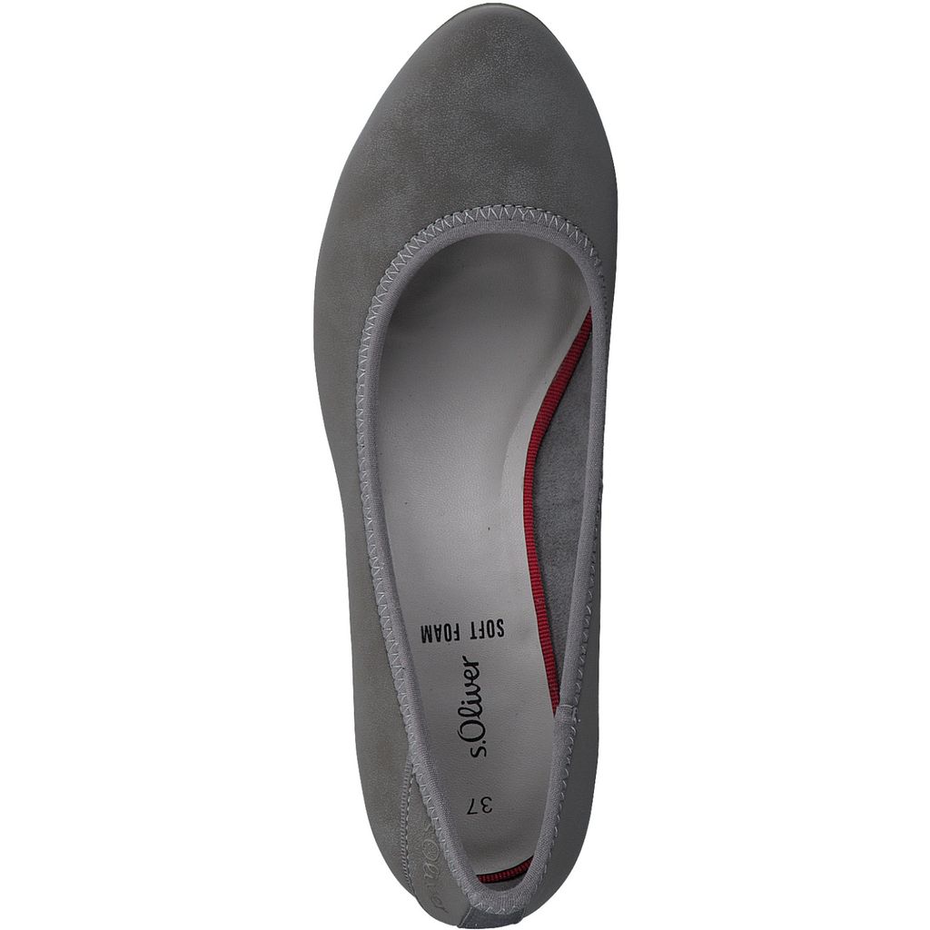 s.Oliver Elegante damespumps met blokhak, taupe, 38 EU