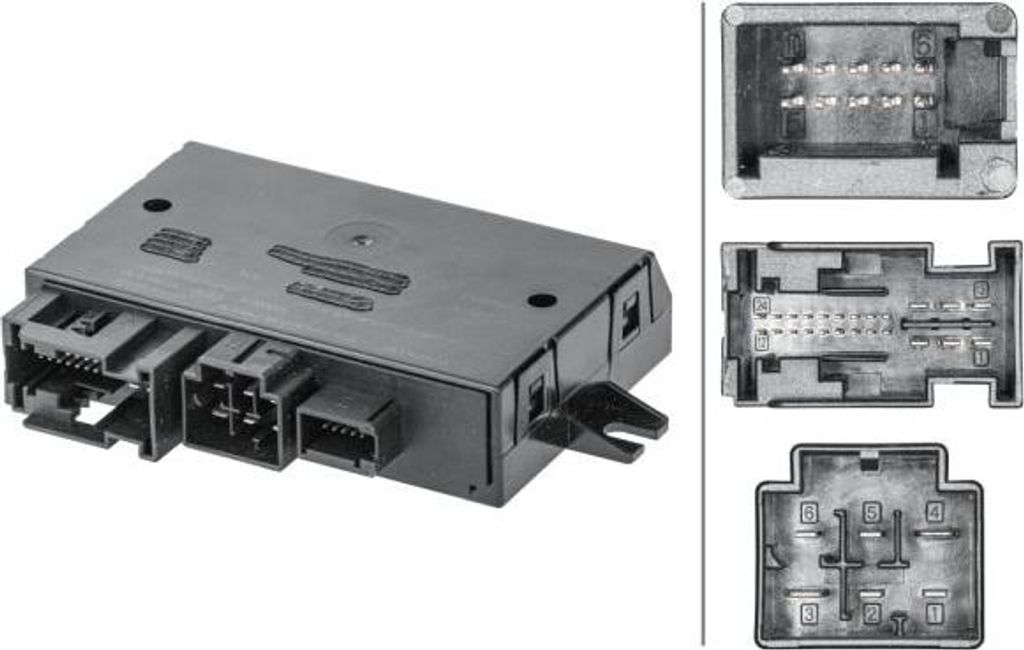 HELLA 5DS 011 104-031 Steuergerät, Anhängerkupplung OE 5Q0907383L kompatibel mit Q2, Arona, Ibiza, Leon, Fabia, Octavia, Rapid, Polo AE, T-ROC