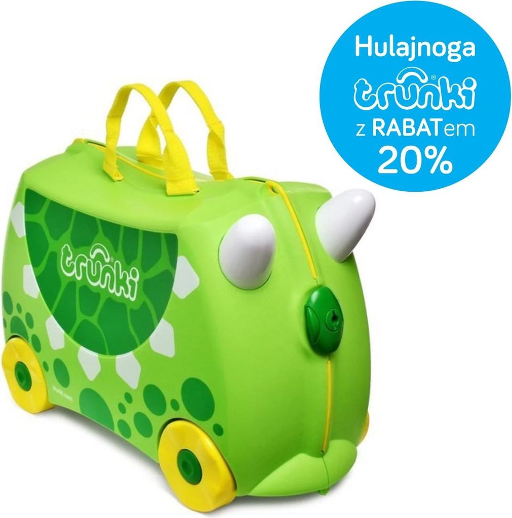 Valise à roulettes Trunki - Dudley Dinosaur Image du produit 