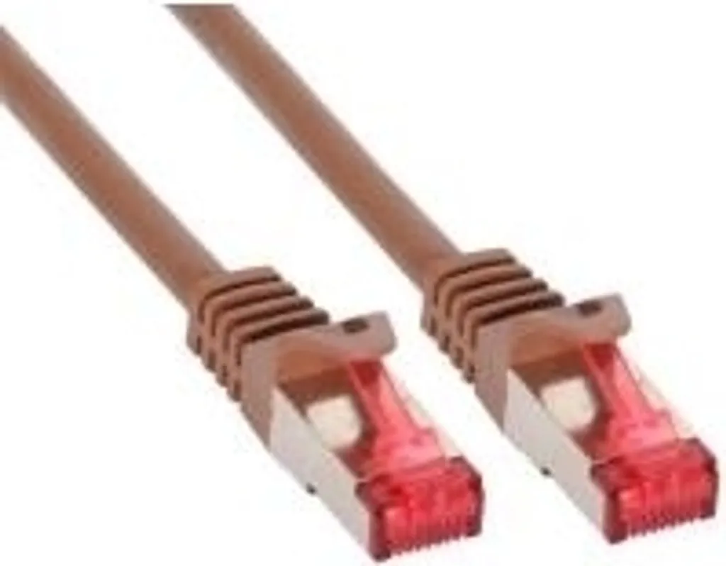 InLine 76405K Cavo Patch Cat6 S/FTP 5m Marrone PiMf Rame Professionale - 6