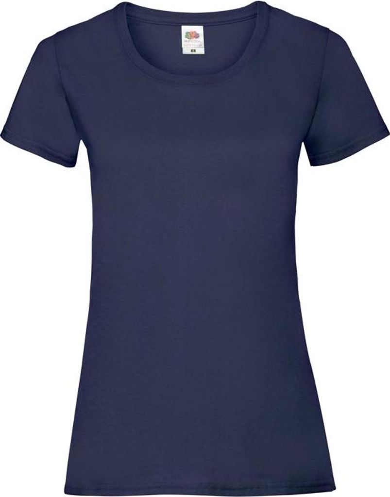 Damen-T-Shirt, Kurzarm - FOL VALUEWEIGHT T/W - deep navy - Größe L
