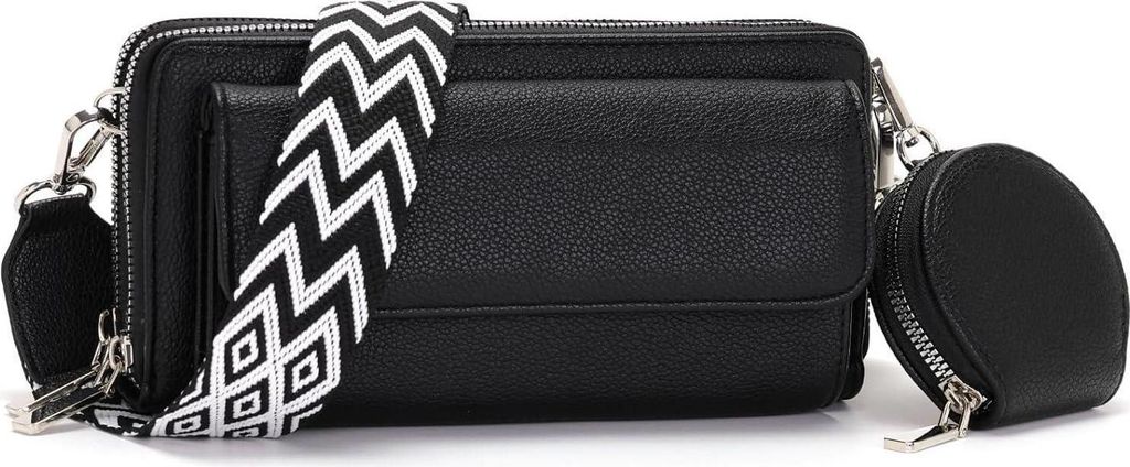 Snmoec Handytasche Umhängetasche Damen Klein Schwarz Produktbild 