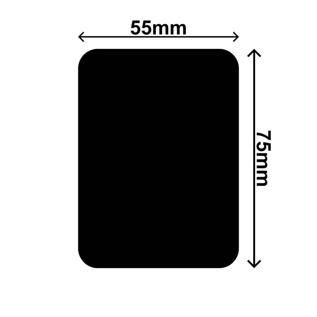 Magnetische Metallplättchen 3x Magnetplatten Rechteckig Produktbild 2