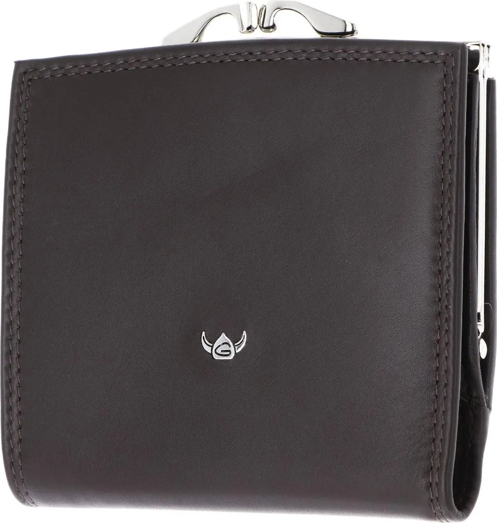 Golden Head 2049 Polo RFID: Portafoglio Elegante Marrone Scuro in Pelle