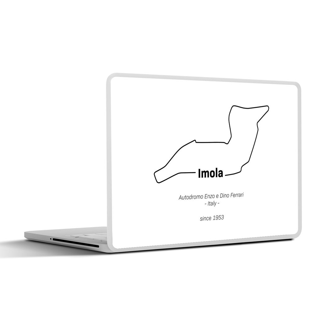MuchoWow Laptop Aufkleber Sticker Cover Imola - Formel 1 - Rennstrecke 25x18 cm - Laptop-Deko