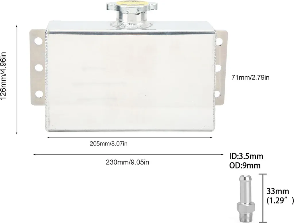 Vaschetta Recupero Liquido 1L Alluminio - Sostituzione Professionale