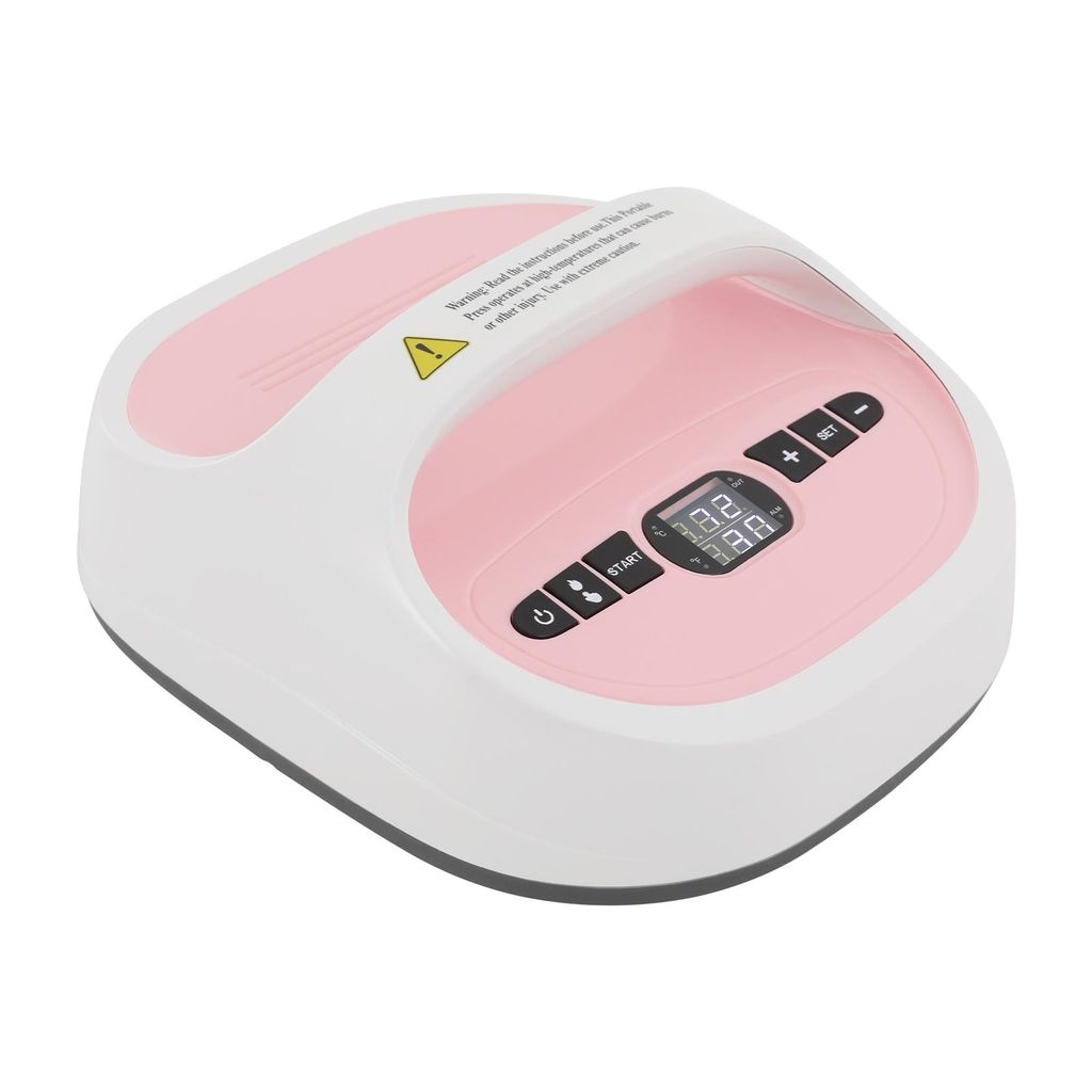 Mini-Handheld-Heißpressmaschine mit Digital-Display 0-250 °C Rosa für T-Shirt Decken Leinentasche