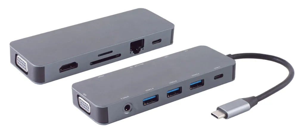 Station d'accueil USB-C 11 ports shiverpeaks BASIC-S compatible MacBook PC