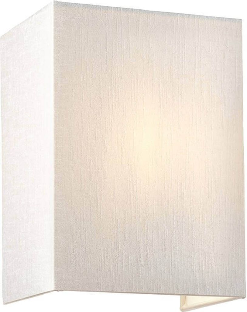 Elstead Riley Wandleuchte E27 Small Poliertes Chrom Elfenbein
