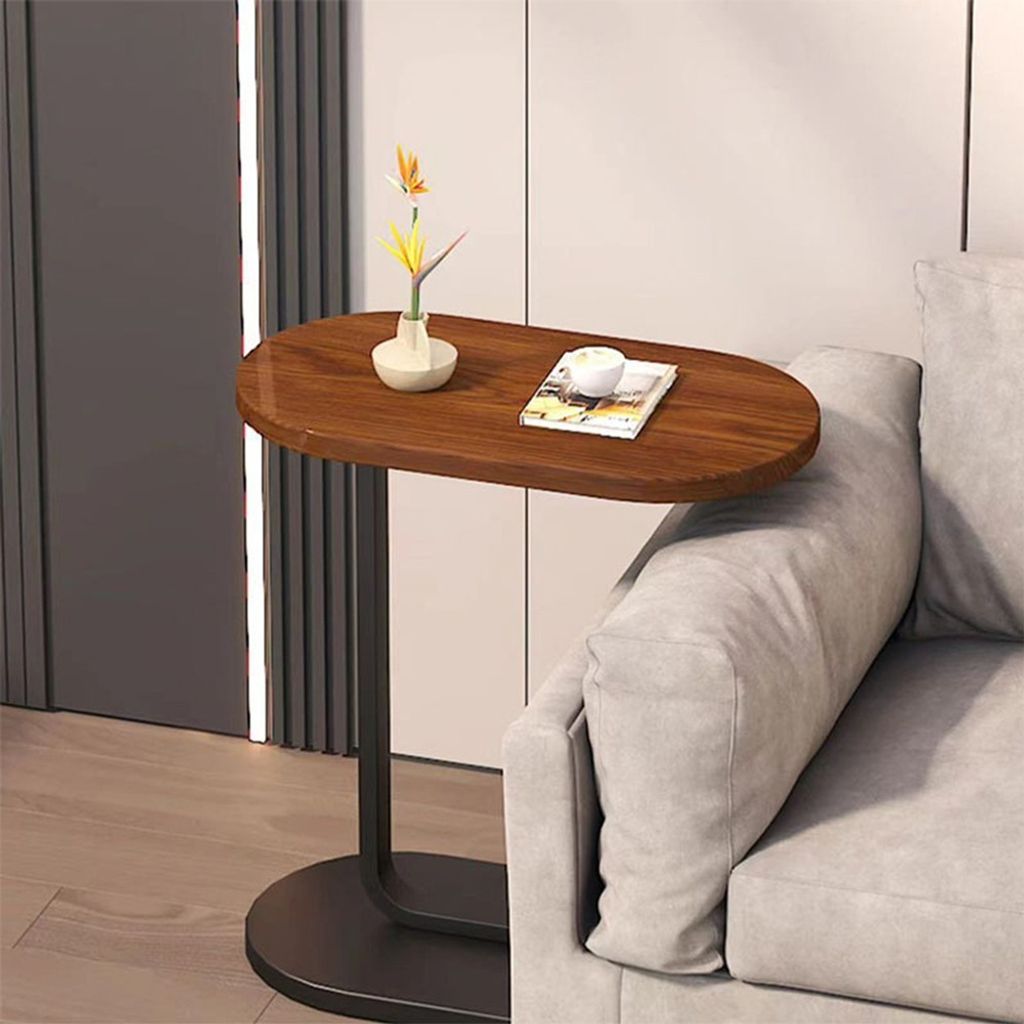 ONELUX C-förmiger Beistelltisch Auf Rollen – Transparenter Acryl-Tisch Für Sofa & Bett
