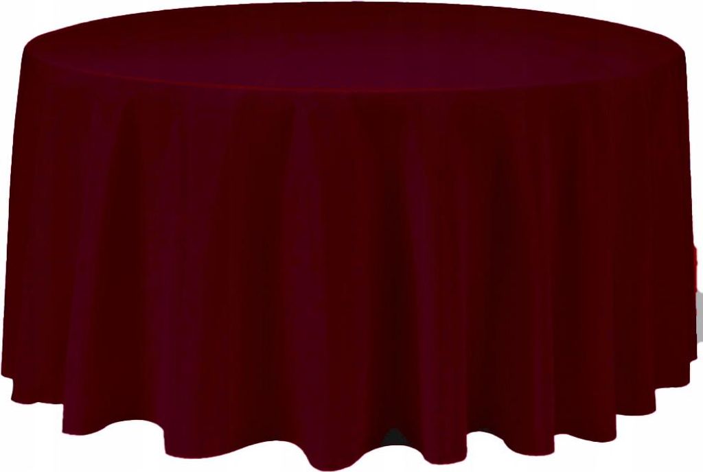 Kruhový ubrus o průměru 320 cm v barvě Bordeaux – ubrus na Obrázek produktu 