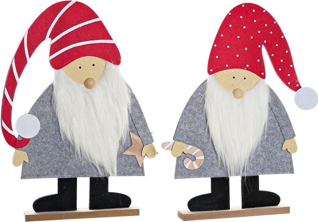 Weihnachtsschmuck DKD Home Decor MDF Filz (34 x 6 x 64 cm) (2 Stück)