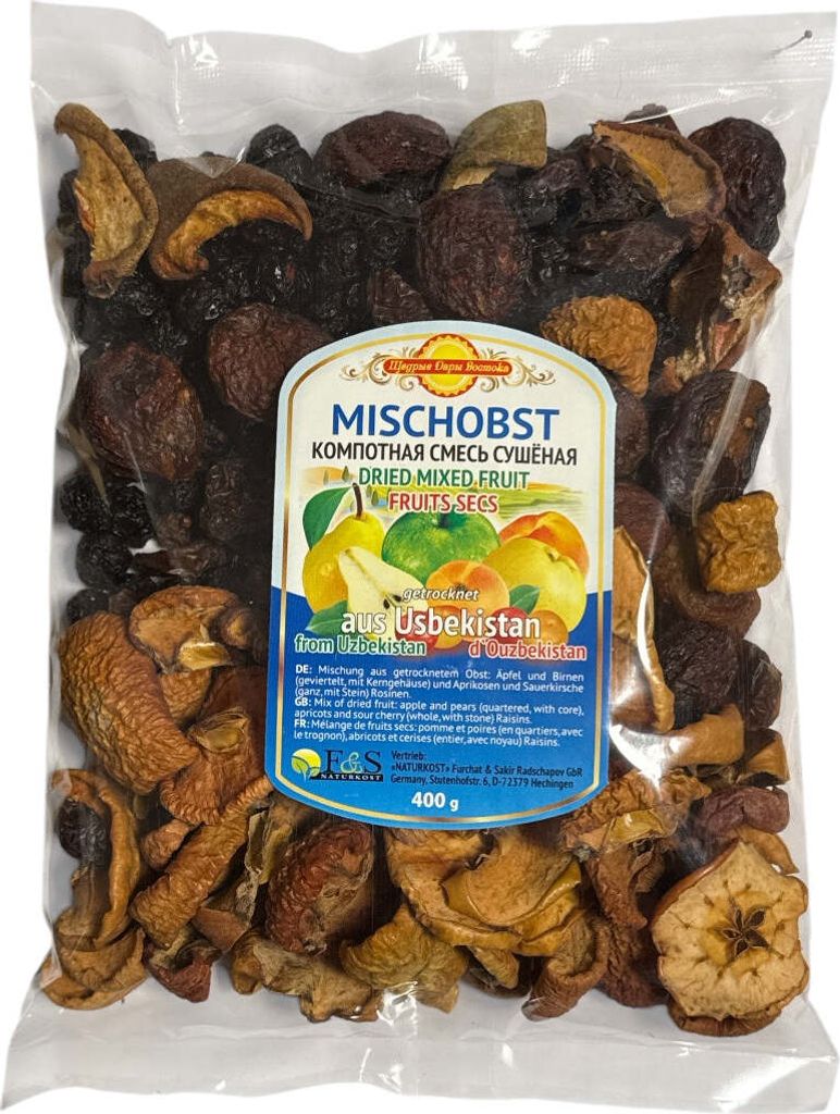 Obst Mischobst Mischung aus getrocknetem Obst 400 g Produktbild 1