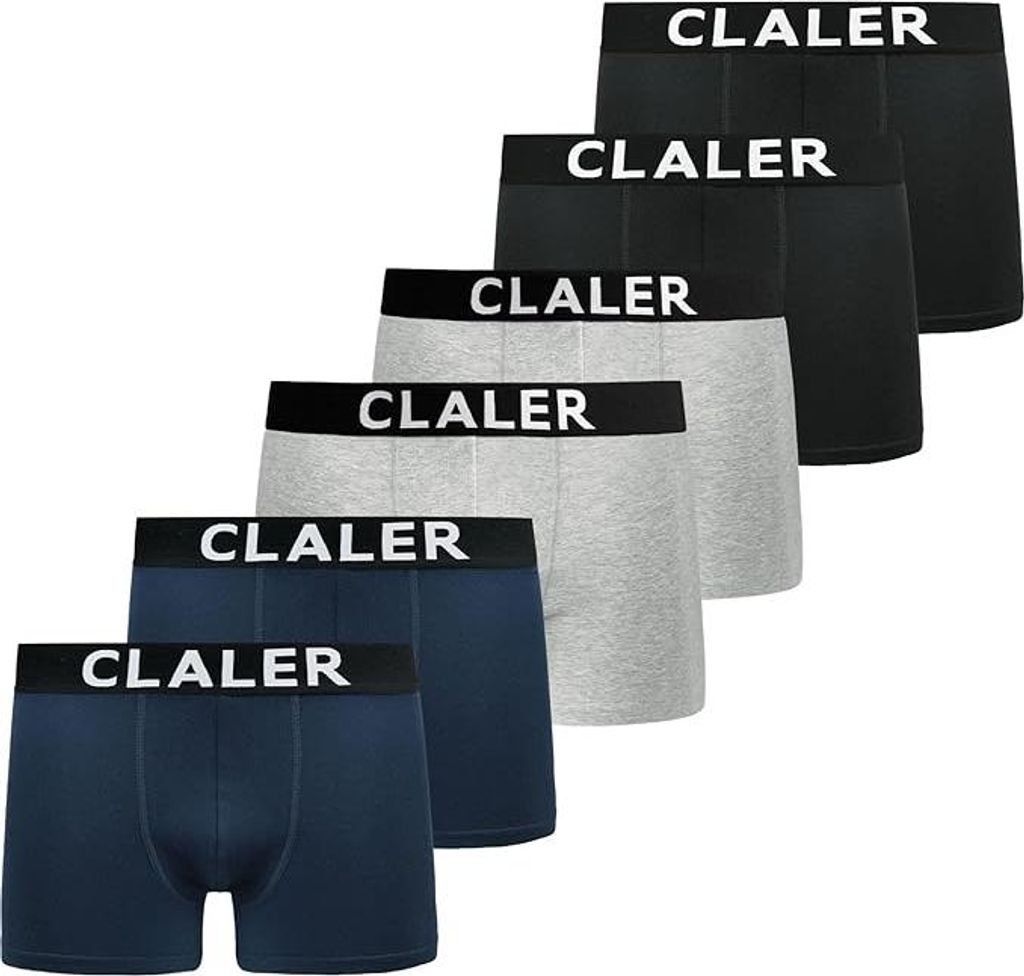 Herren Baumwolle Boxershorts 6 Stück Bequem und Atmungsaktiv XL