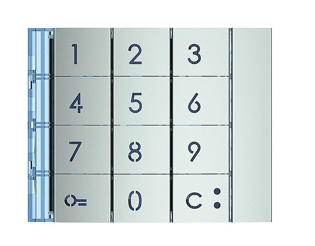 Plaque Frontale de Clavier à Code Bticino 353001 Finition Allmetal AM