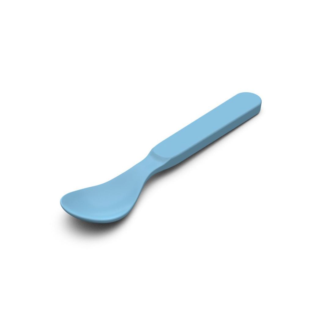 Löffel 13,5 cm "Starter" - Robuster Eierlöffel aus Kunststoff mit abgerundeten Kanten - Mehrweglöffel für Müsli, Kaffee, Tee und Joghurt - H...
