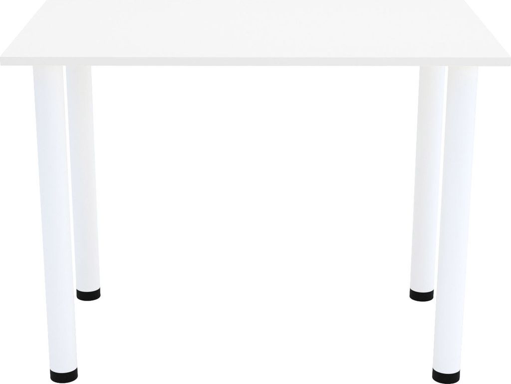 AKKE Weiss Esstisch mit weiße beine LxBxH: 50x50x74 cm Produktbild 