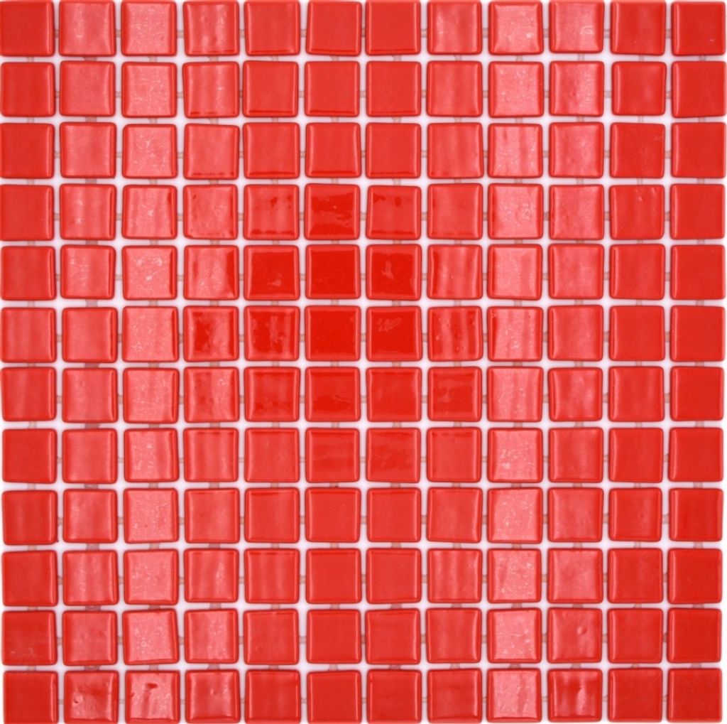 Schwimmbadmosaik Poolmosaik Glasmosaik rot glänzend Wand Boden Küche Bad Dusche MOS220-P25808_f
