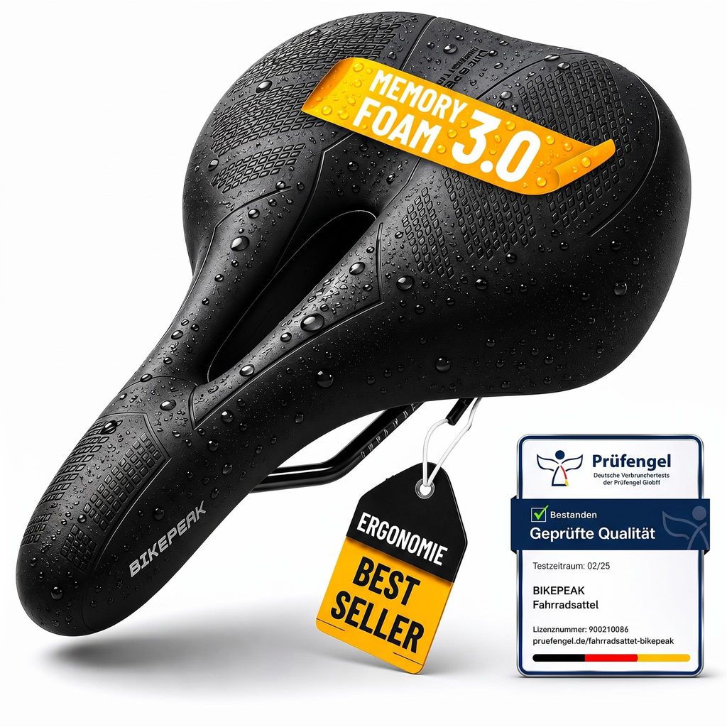 Sedlo BikePeak City s paměťovou pěnou Obrázek produktu 