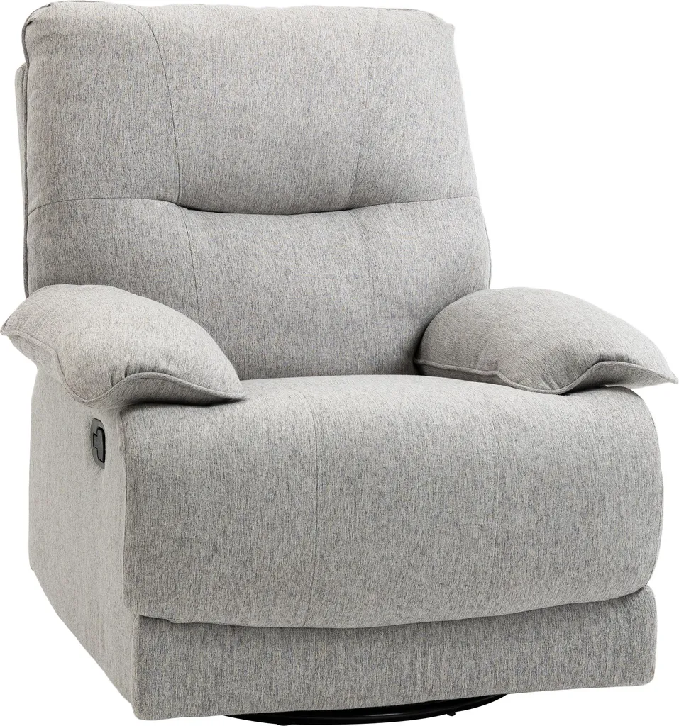 Fauteuil relax Fortuna Lai pivotant et inclinable avec repose-pieds