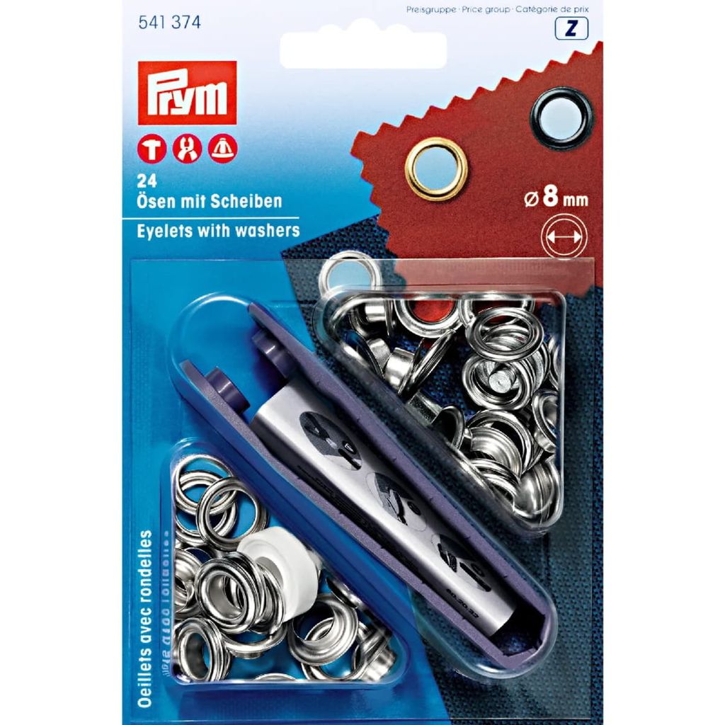 Prym 541374, Zapięcie na nit, Metal, Srebrny, Srebrny, 8 Zdjęcie produktu 