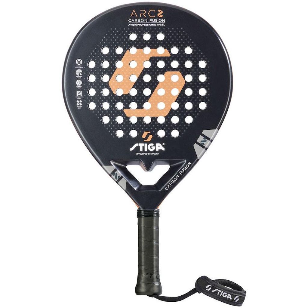 Padelschläger ARC 2, runde Form, geringe Balance, Hypersoft Foam, Carbon Fusion, Power Grip, 365g