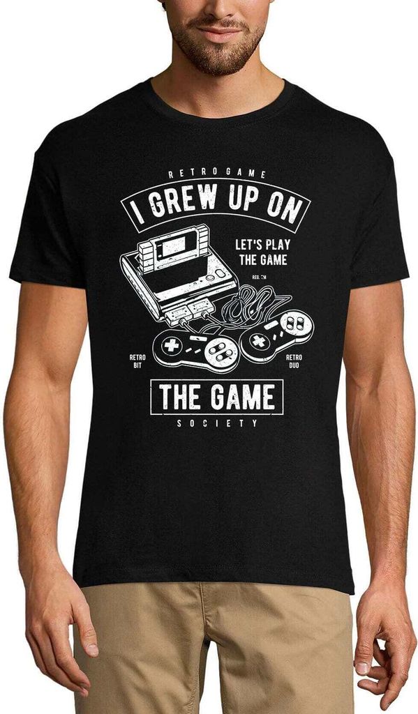 Herren Grafik T-Shirt Retro-Spiel mit dem ich aufgewachsen bin - gamer – Retro Game I Grew Up On The Game - Gamer – Öko-Verantwortlich Vintage